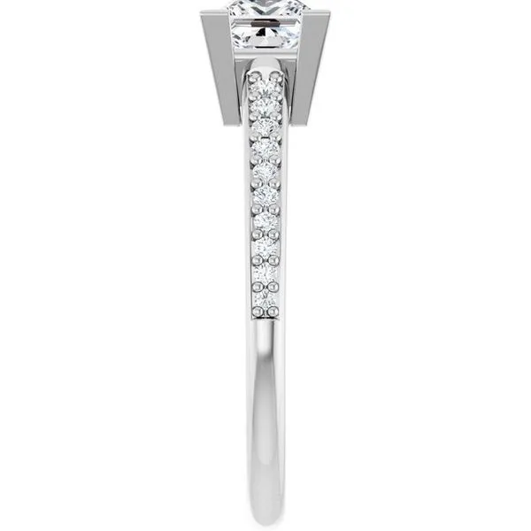 V-End Prong Engagement Ring Image 4 Austin's Fine Diamonds & Jewelry Lyndhurst, NJ