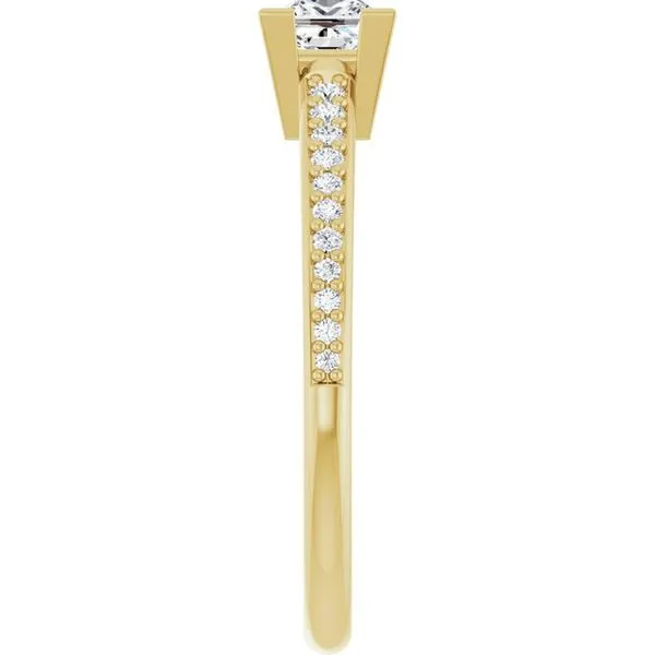 V-End Prong Engagement Ring Image 4 Austin's Fine Diamonds & Jewelry Lyndhurst, NJ