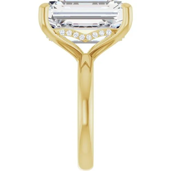 Hidden Halo-Style Engagement Ring Image 4 Raleigh Diamond Fine Jewelry Raleigh, NC