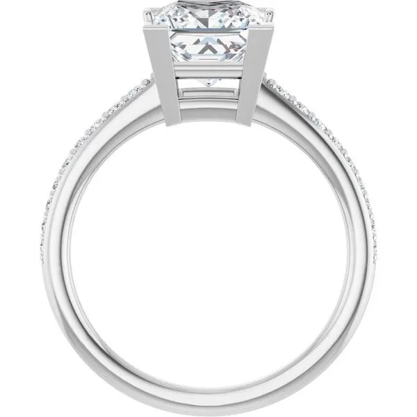 V-End Prong Engagement Ring Image 2 Hudson Valley Goldsmith New Paltz, NY