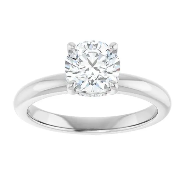 Hidden Halo-Style Engagement Ring Image 3 Raleigh Diamond Fine Jewelry Raleigh, NC