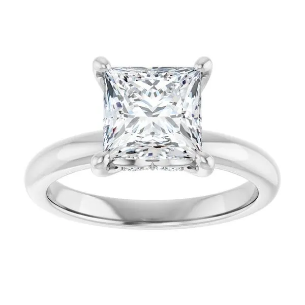 Hidden Halo-Style Engagement Ring Image 3 Raleigh Diamond Fine Jewelry Raleigh, NC