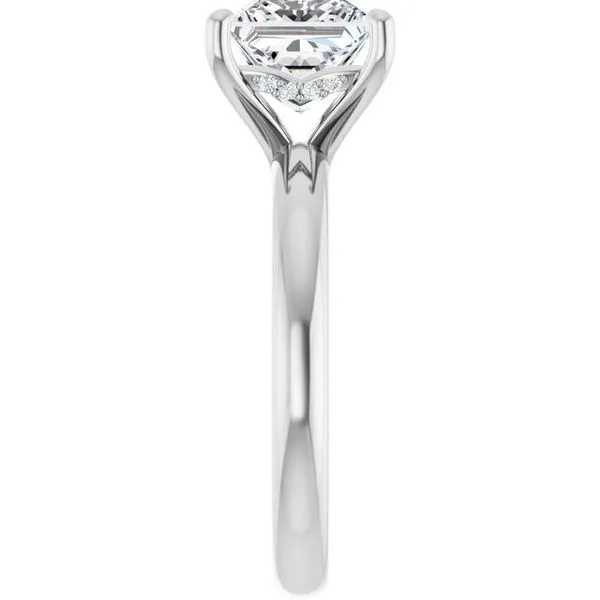 Hidden Halo-Style Engagement Ring Image 4 Raleigh Diamond Fine Jewelry Raleigh, NC