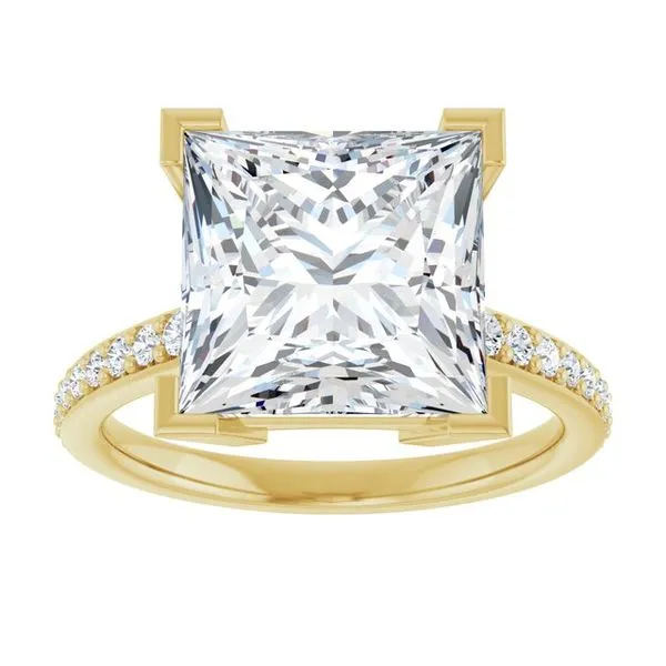 V-End Prong Engagement Ring Image 3 Don's Jewelry & Design Washington, IA