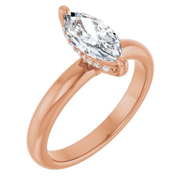 Hidden Halo-Style Engagement Ring