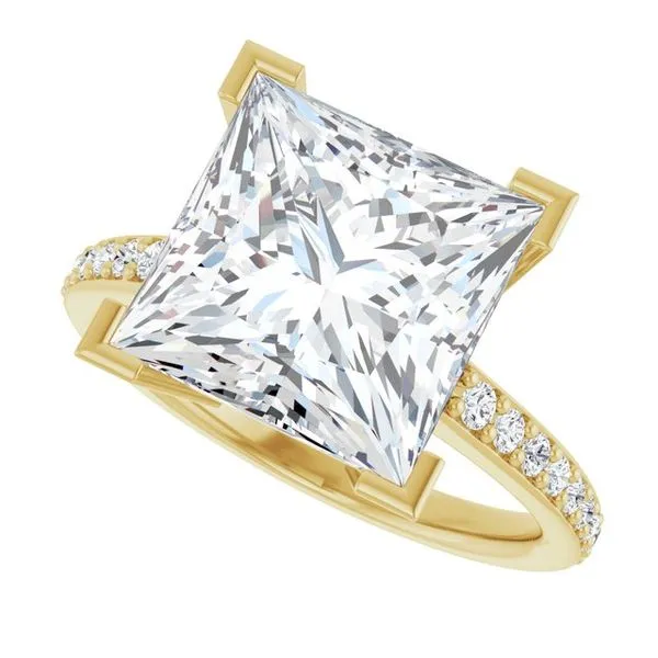 V-End Prong Engagement Ring Image 5 Stuart Benjamin & Co. Jewelry Designs San Diego, CA