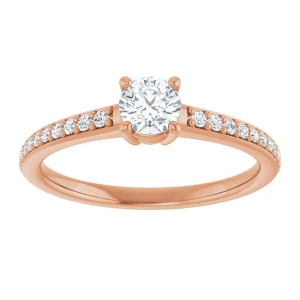 V-End Prong Engagement Ring Image 3 Rox Atlanta Jewelers Decatur, GA
