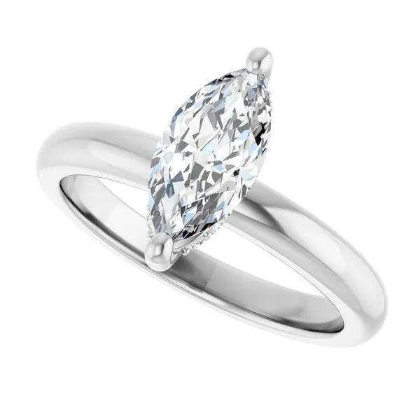 Hidden Halo-Style Engagement Ring Image 5 Raleigh Diamond Fine Jewelry Raleigh, NC