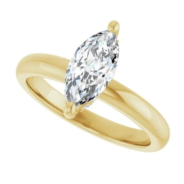 Hidden Halo-Style Engagement Ring Image 5 Raleigh Diamond Fine Jewelry Raleigh, NC