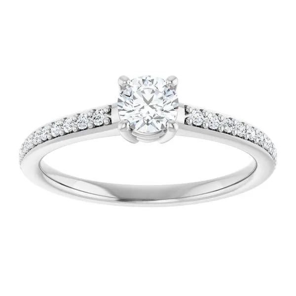 V-End Prong Engagement Ring Image 3 Eskews Fine Jewelers Lee's Summit, MO