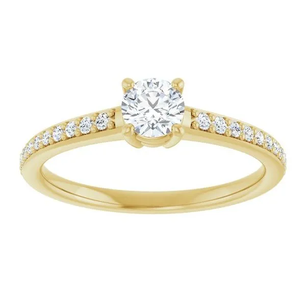 V-End Prong Engagement Ring Image 3 Rox Atlanta Jewelers Decatur, GA