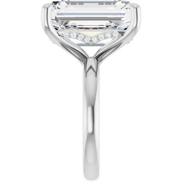 Hidden Halo-Style Engagement Ring Image 4 Raleigh Diamond Fine Jewelry Raleigh, NC