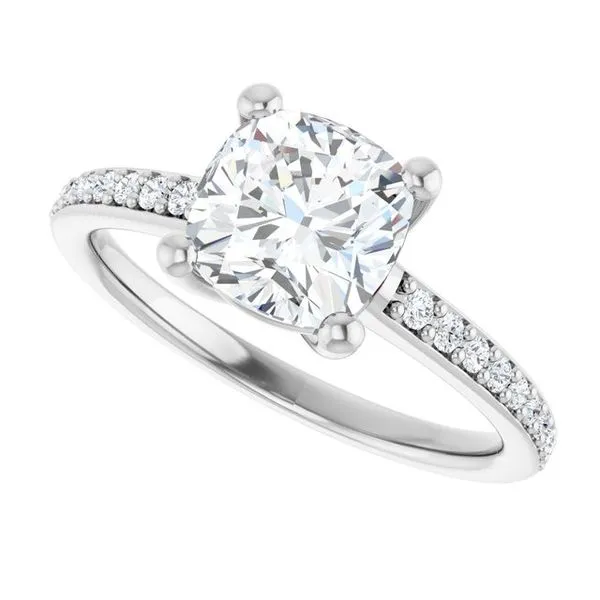 V-End Prong Engagement Ring Image 5 Rox Atlanta Jewelers Decatur, GA