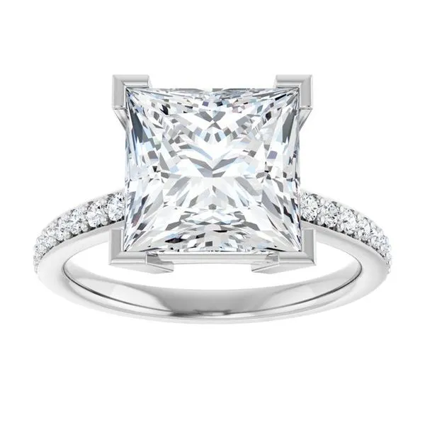 V-End Prong Engagement Ring Image 3 Austin's Fine Diamonds & Jewelry Lyndhurst, NJ