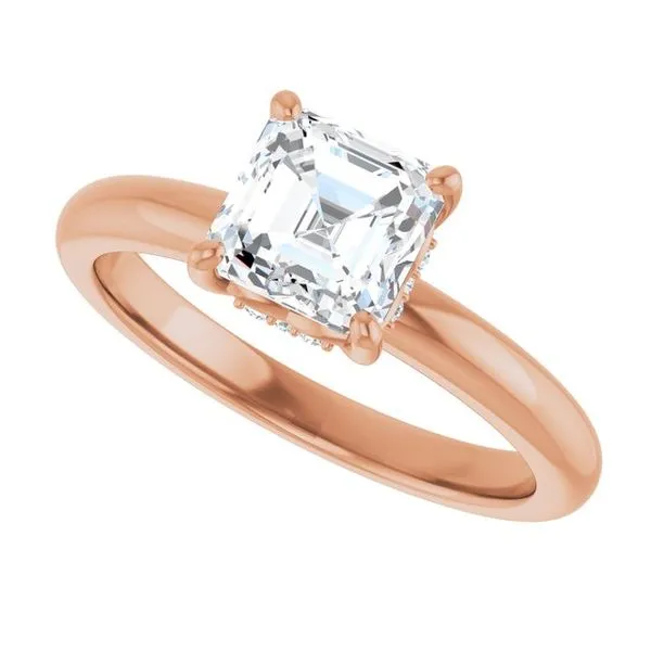 Hidden Halo-Style Engagement Ring Image 5 Raleigh Diamond Fine Jewelry Raleigh, NC