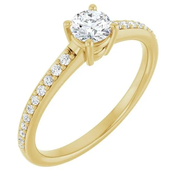 V-End Prong Engagement Ring Eskews Fine Jewelers Lee's Summit, MO