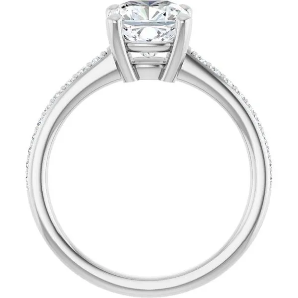 V-End Prong Engagement Ring Image 2 Rox Atlanta Jewelers Decatur, GA