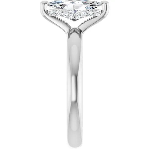 Hidden Halo-Style Engagement Ring Image 4 Raleigh Diamond Fine Jewelry Raleigh, NC