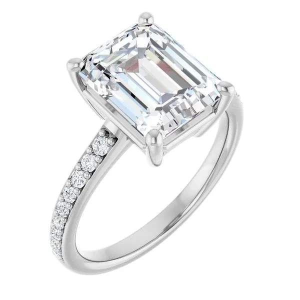 V-End Prong Engagement Ring Rox Atlanta Jewelers Decatur, GA