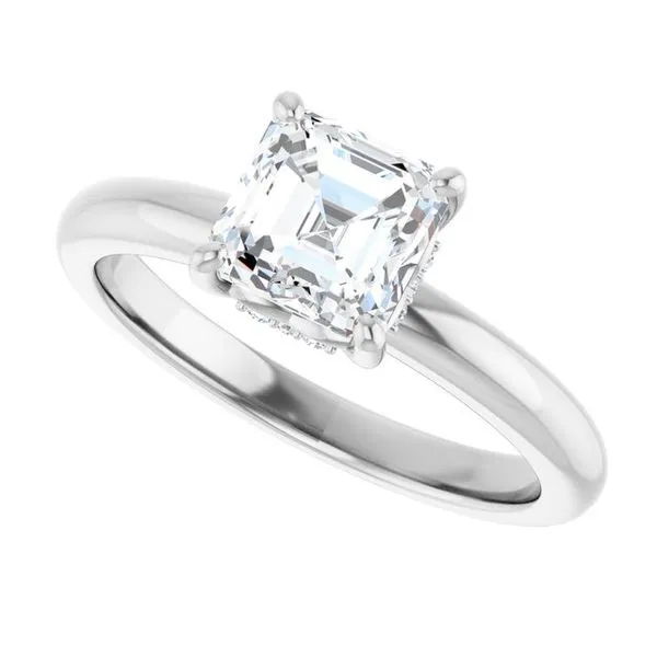 Hidden Halo-Style Engagement Ring Image 5 Raleigh Diamond Fine Jewelry Raleigh, NC