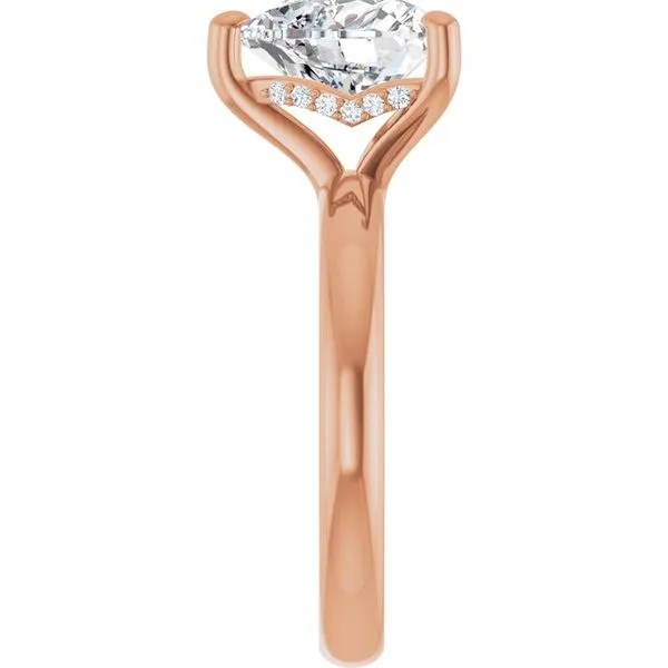 Hidden Halo-Style Engagement Ring Image 4 Raleigh Diamond Fine Jewelry Raleigh, NC