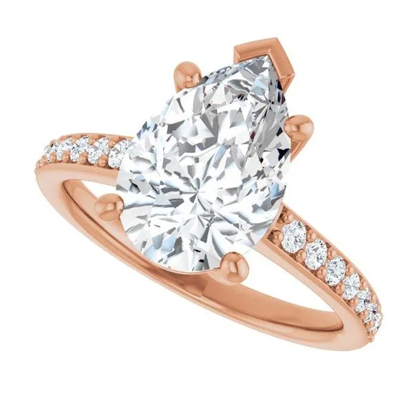 V-End Prong Engagement Ring Image 5 Rox Atlanta Jewelers Decatur, GA