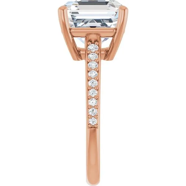 V-End Prong Engagement Ring Image 4 Rox Atlanta Jewelers Decatur, GA