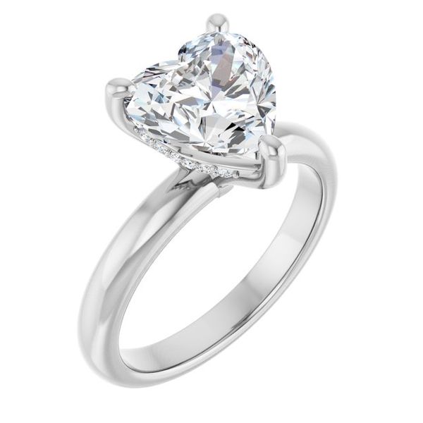 Hidden Halo-Style Engagement Ring