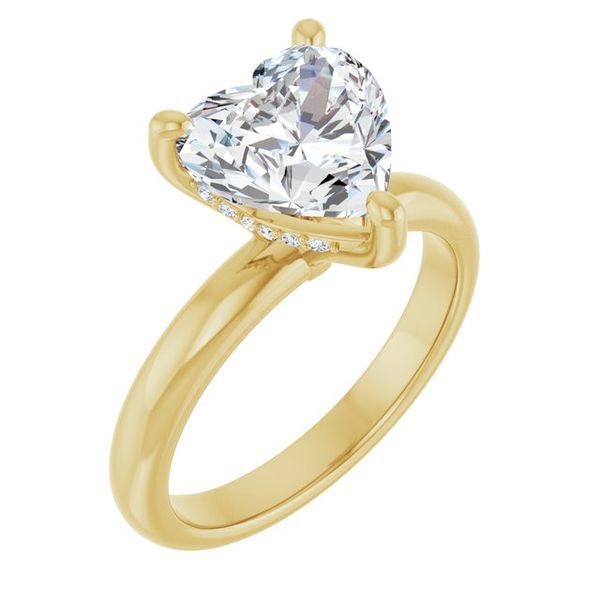 Hidden Halo-Style Engagement Ring