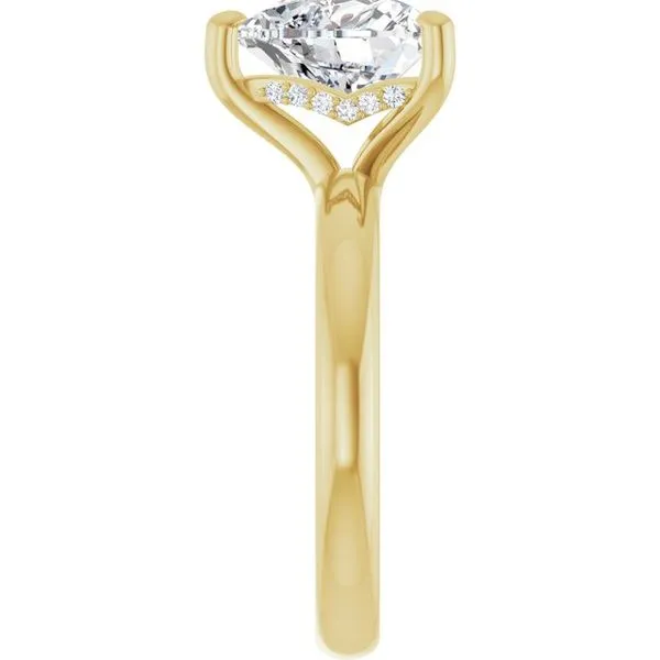 Hidden Halo-Style Engagement Ring Image 4 Raleigh Diamond Fine Jewelry Raleigh, NC