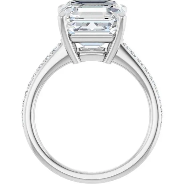 V-End Prong Engagement Ring Image 2 Rox Atlanta Jewelers Decatur, GA