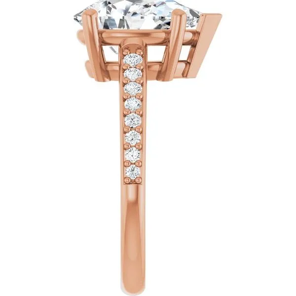 V-End Prong Engagement Ring Image 4 Eskews Fine Jewelers Lee's Summit, MO