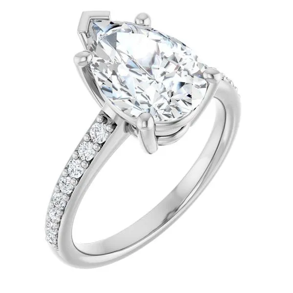 V-End Prong Engagement Ring Rox Atlanta Jewelers Decatur, GA