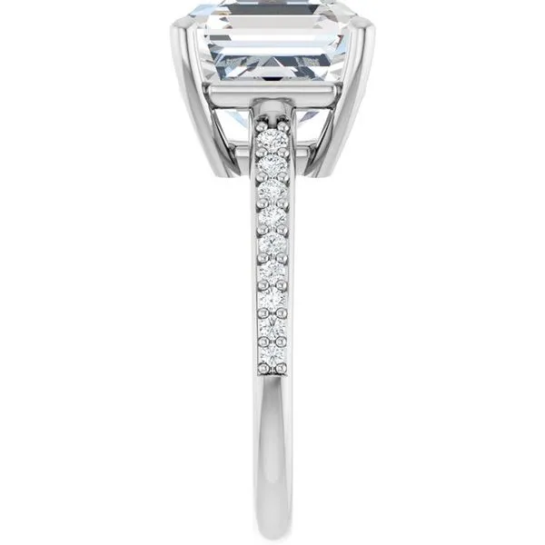 V-End Prong Engagement Ring Image 4 Eskews Fine Jewelers Lee's Summit, MO