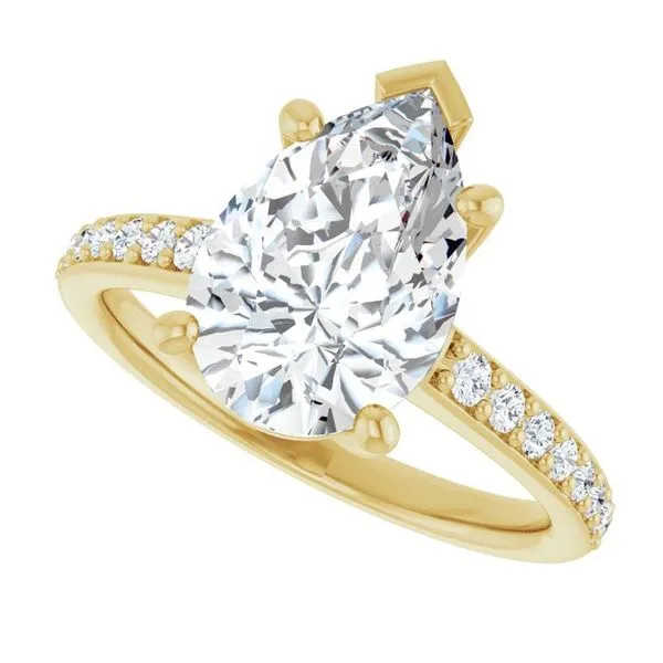 V-End Prong Engagement Ring Image 5 Rox Atlanta Jewelers Decatur, GA