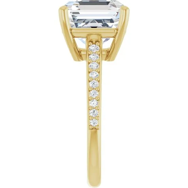 V-End Prong Engagement Ring Image 4 Eskews Fine Jewelers Lee's Summit, MO