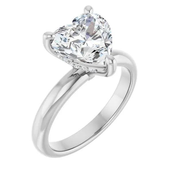 Hidden Halo-Style Engagement Ring
