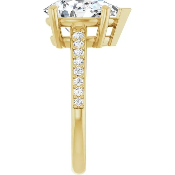 V-End Prong Engagement Ring Image 4 Rox Atlanta Jewelers Decatur, GA