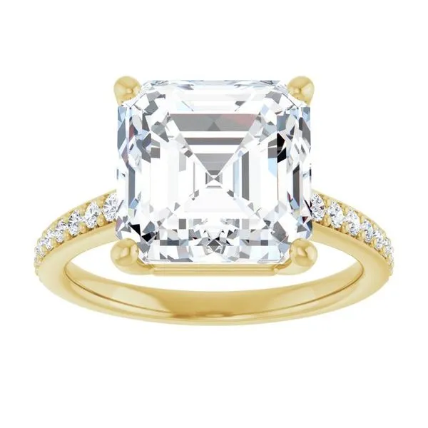 V-End Prong Engagement Ring Image 3 Eskews Fine Jewelers Lee's Summit, MO