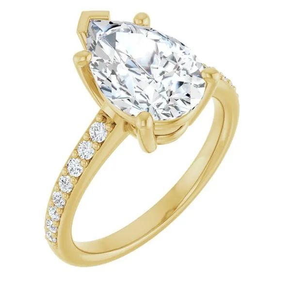 V-End Prong Engagement Ring Rox Atlanta Jewelers Decatur, GA