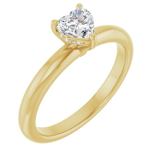 Hidden Halo-Style Engagement Ring