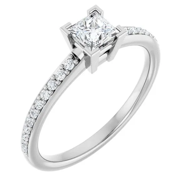 V-End Prong Engagement Ring Vulcan's Forge LLC KANSAS CITY, MO