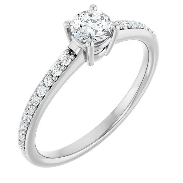 V-End Prong Engagement Ring Eskews Fine Jewelers Lee's Summit, MO