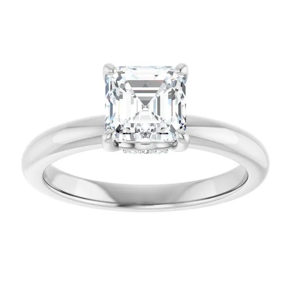 Hidden Halo-Style Engagement Ring Image 3 Raleigh Diamond Fine Jewelry Raleigh, NC