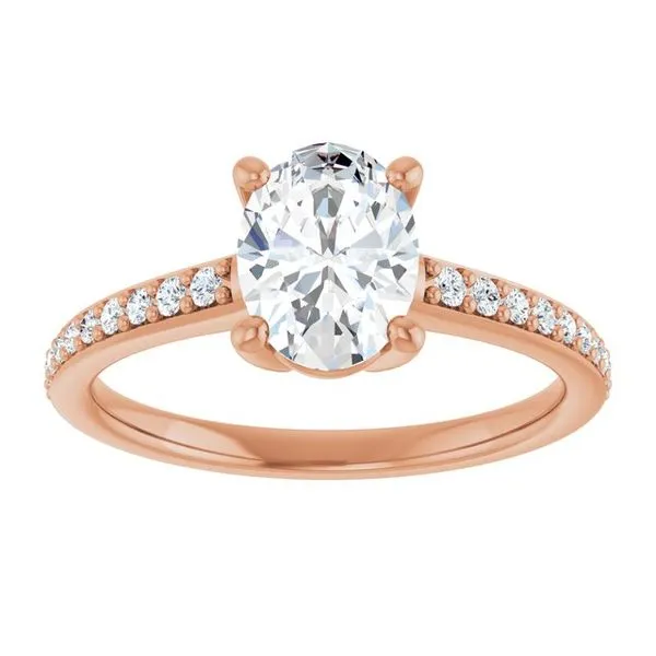 V-End Prong Engagement Ring Image 3 Rox Atlanta Jewelers Decatur, GA