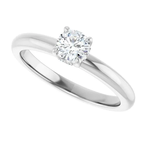Hidden Halo-Style Engagement Ring Image 5 Raleigh Diamond Fine Jewelry Raleigh, NC