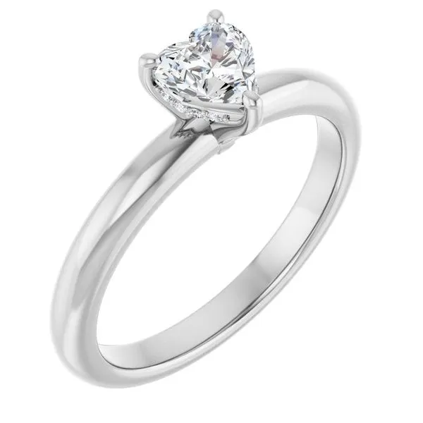 Hidden Halo-Style Engagement Ring