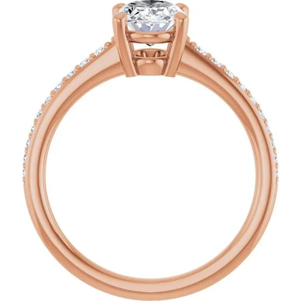 V-End Prong Engagement Ring Image 2 Rox Atlanta Jewelers Decatur, GA