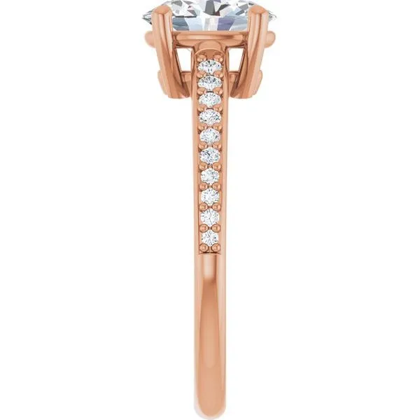 V-End Prong Engagement Ring Image 4 Rox Atlanta Jewelers Decatur, GA