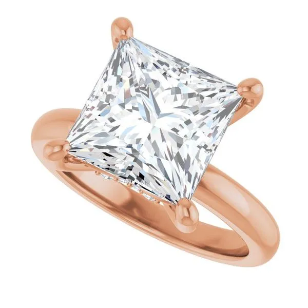 Hidden Halo-Style Engagement Ring Image 5 Raleigh Diamond Fine Jewelry Raleigh, NC